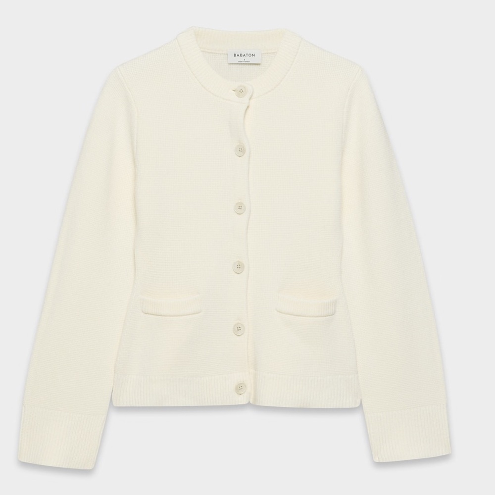 Aritzia Babaton Meraki Merino Wool Cardigan Sz M